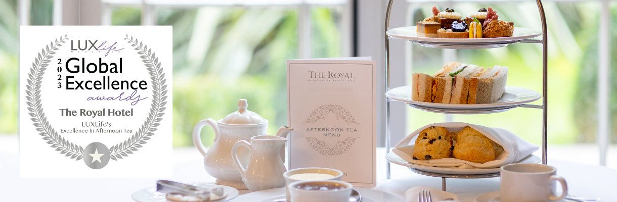 Afternoon tea at the Royal Hotel on the Isle of Wight