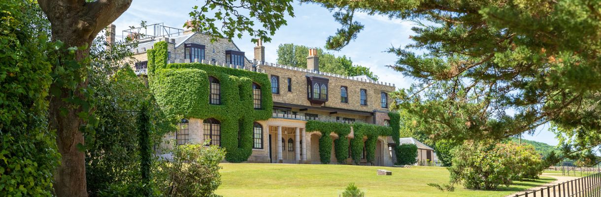 Exterior view of Farringford House on the Isle of Wight