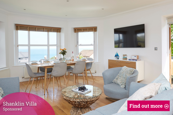 Interior of an apartment at Shanklin Villa on the Isle of Wight