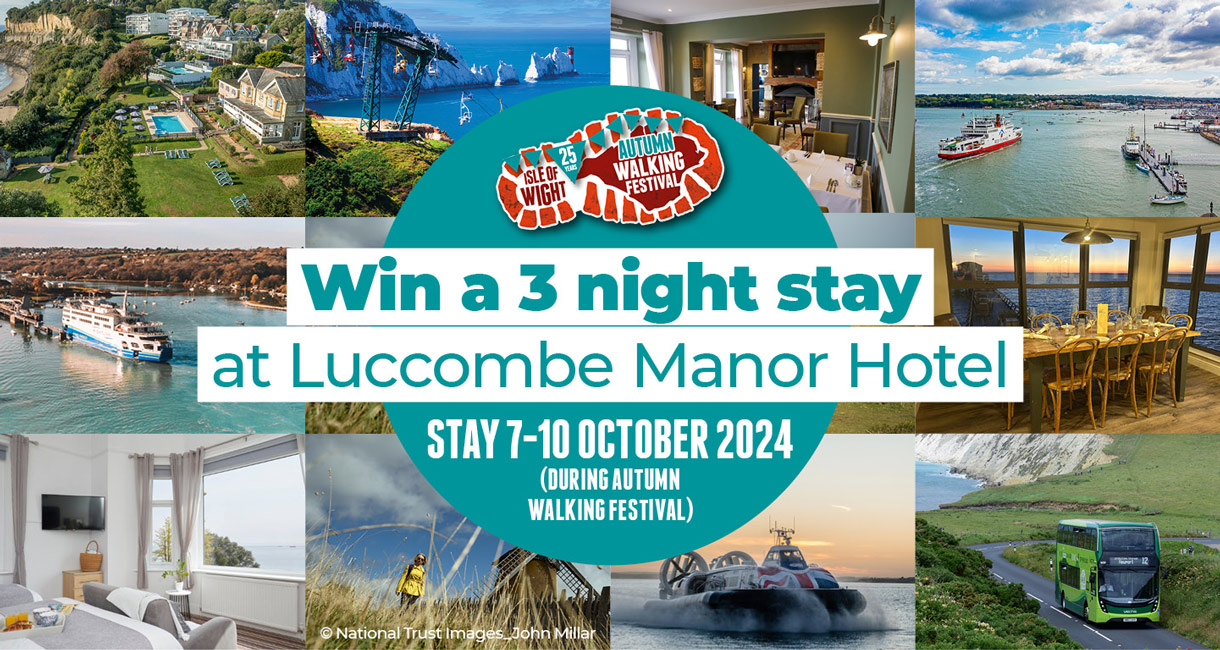 3 night stay prizes for the Isle of Wight Autumn Walking Festival