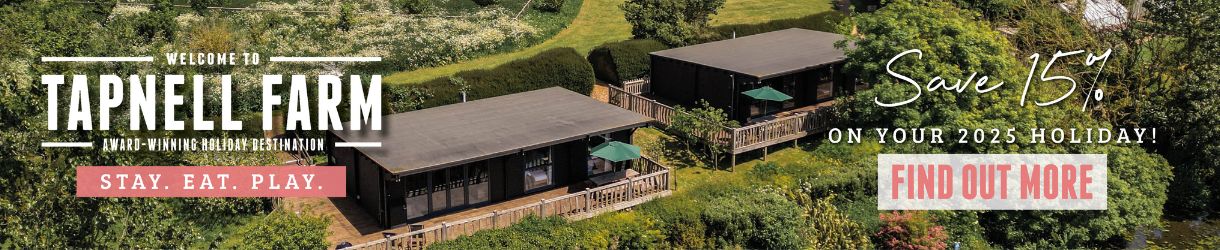 Wood cabins at Tapnell Farm on the Isle of Wight