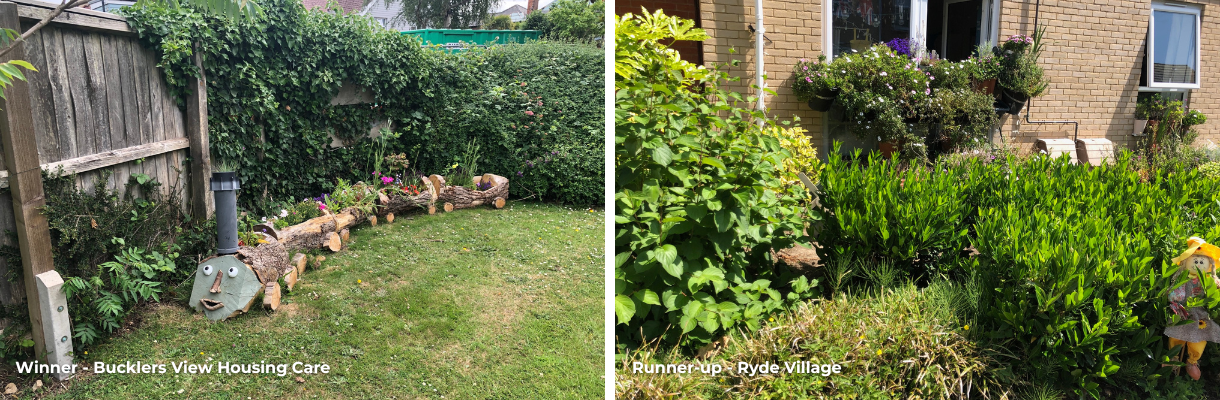 Bucklers View Housing Care garden & Ryde Village, Isle of Wight