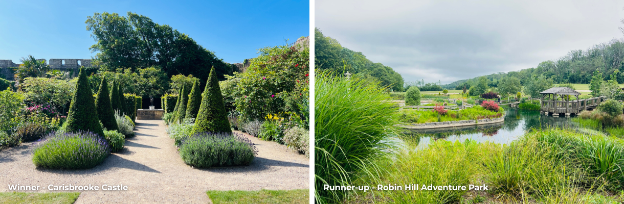 The Princess Beatrice Garden at Carisbrooke Castle & the gardens at Robin Hill Adventure Park