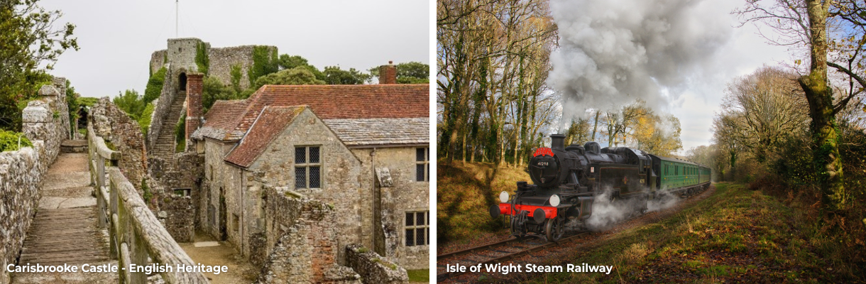 Carisbrooke Castle & Isle of Wight Steam Railway