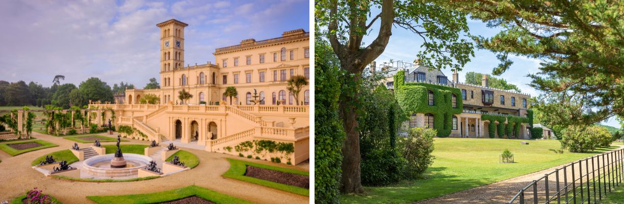 Osborne House & Farringford House on the Isle of Wight